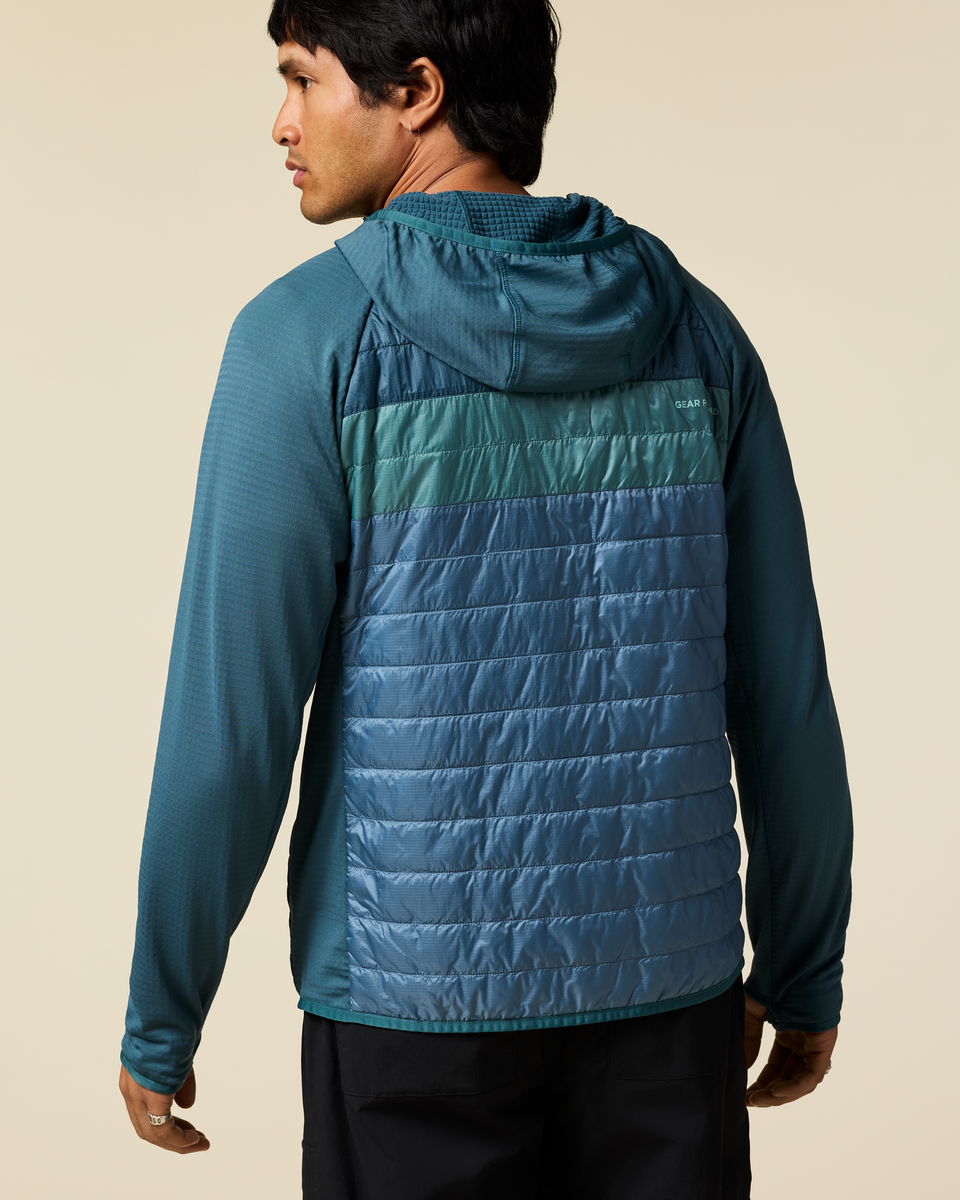 Capa Hybrid Insulated Hooded Jacket - Men's - Ocean/Steel Blue - US 1915