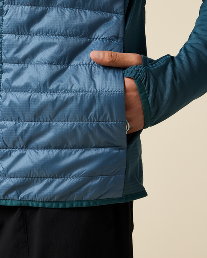 Capa Hybrid Insulated Hooded Jacket - Men's - Ocean/Steel Blue - US 1915