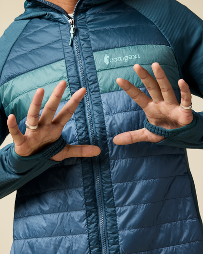 Capa Hybrid Insulated Hooded Jacket - Men's - Ocean/Steel Blue - US 1915