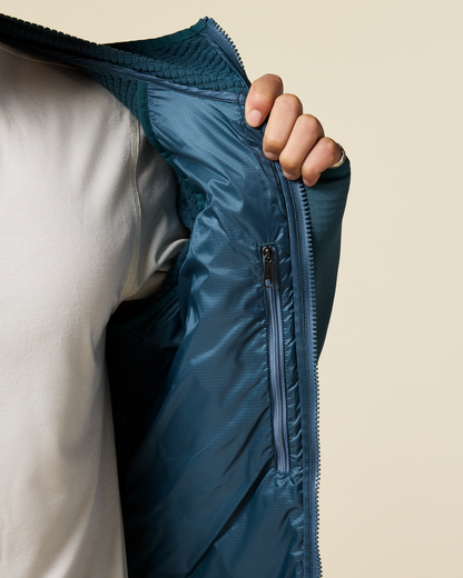 Capa Hybrid Insulated Hooded Jacket - Men's - Ocean/Steel Blue - US 1915