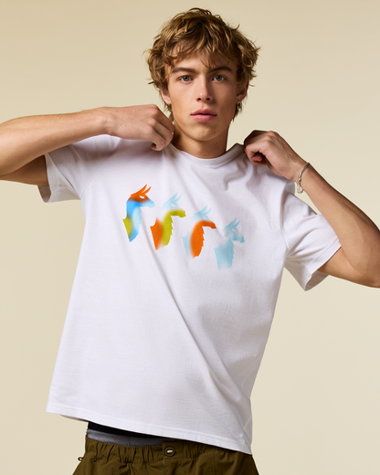 Cuatro Bitmap T-Shirt - Men's - White - US 4176