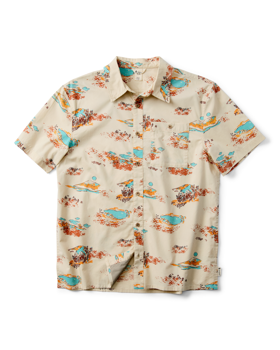 Estival Button Up Shirt - Print - Men's - Mt Cotopaxi Cream - US 5650