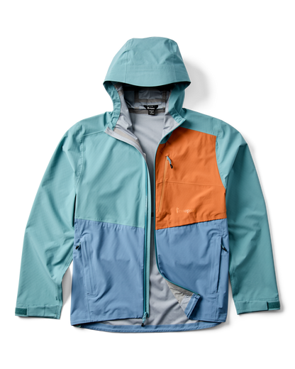 Impermeo 3L Hooded Shell Jacket - Men's - Everglade/Steel Blue - US 7710