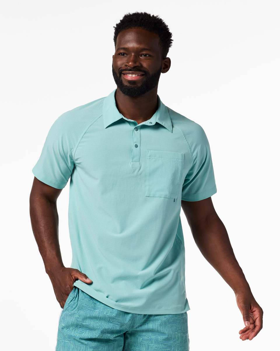 Pulso Tech Polo - Men's - Tide Pool - US 7199