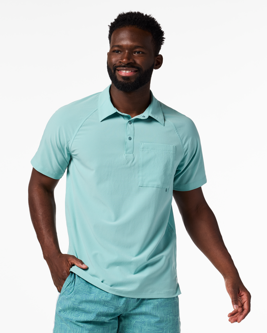 Pulso Tech Polo - Men's - Tide Pool - US 7199