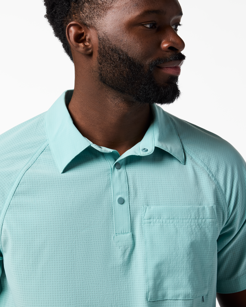 Pulso Tech Polo - Men's - Tide Pool - US 7199