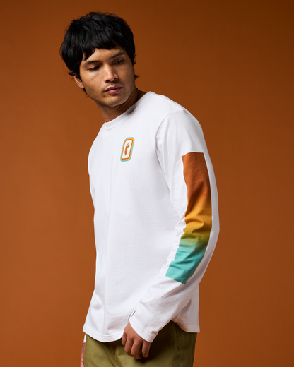 Radiant Llama Long-Sleeve T-Shirt - Men's - White - US 8916