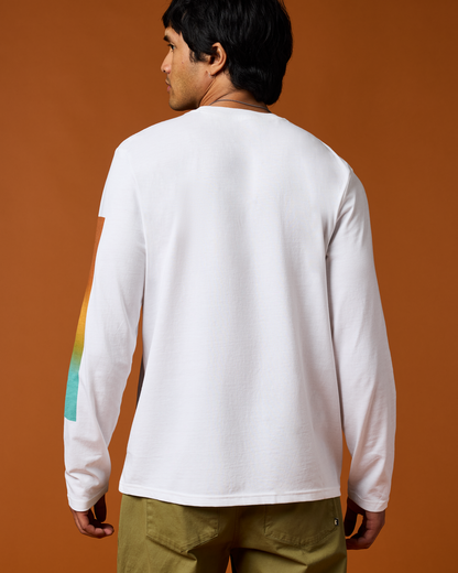 Radiant Llama Long-Sleeve T-Shirt - Men's - White - US 8916