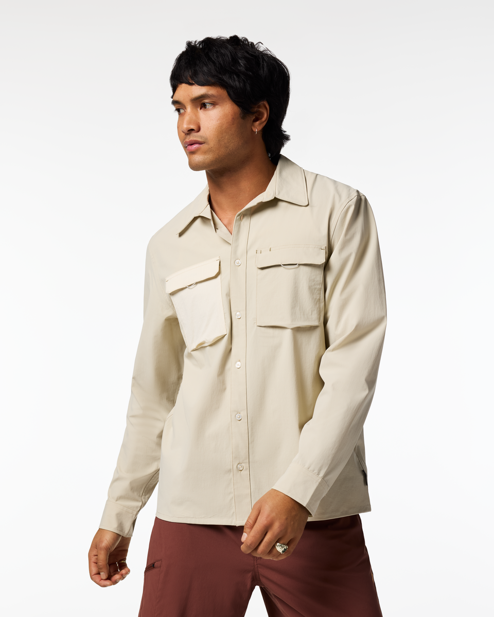 Solta Long-Sleeve Sun Shirt - Men's - Mineral - US 8223