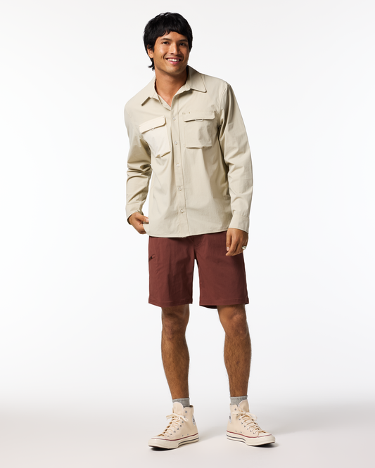 Solta Long-Sleeve Sun Shirt - Men's - Mineral - US 8223