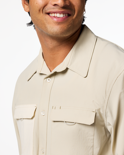 Solta Long-Sleeve Sun Shirt - Men's - Mineral - US 8223