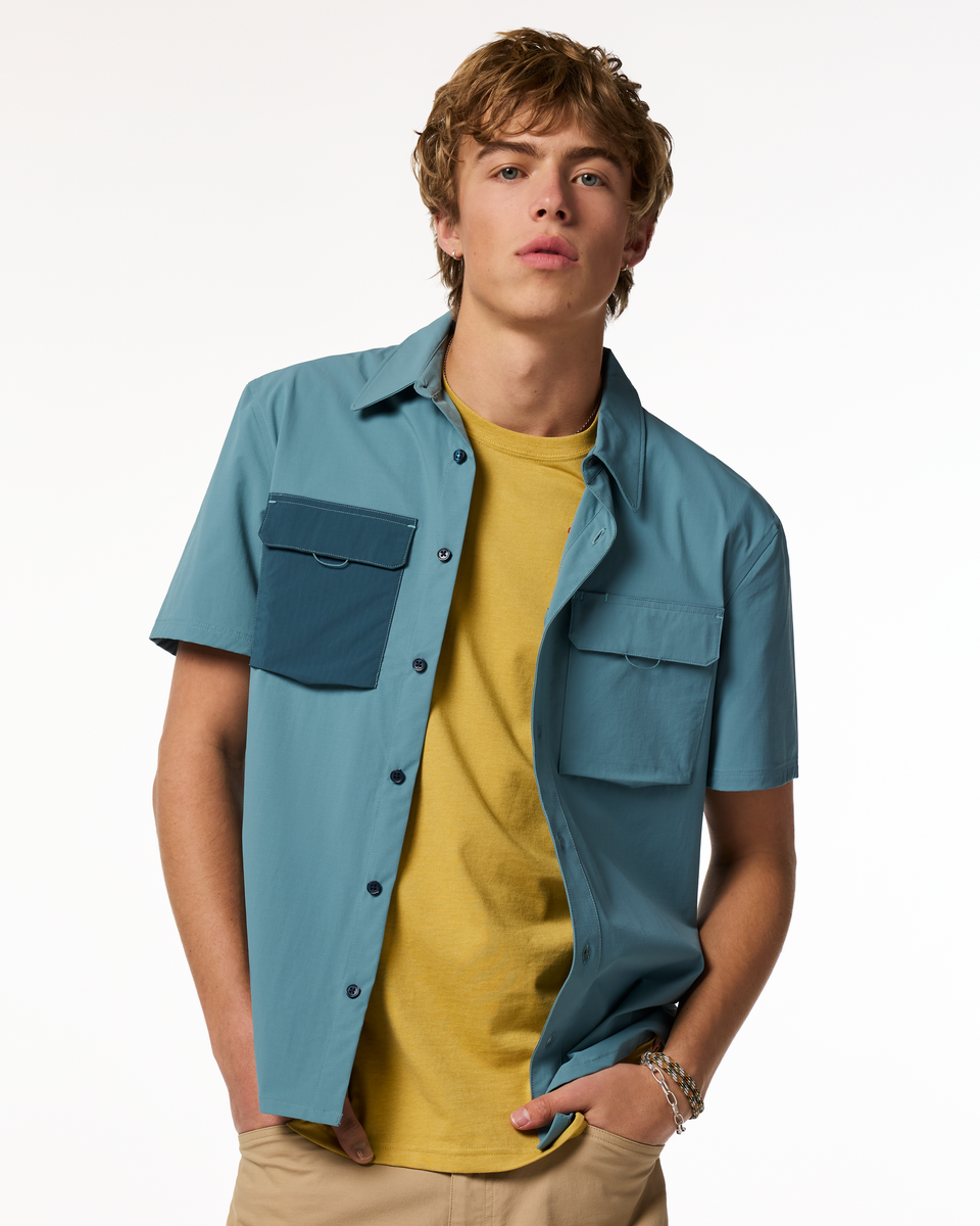 Solta Short-Sleeve Sun Shirt - Men's - Everglade - US 8107