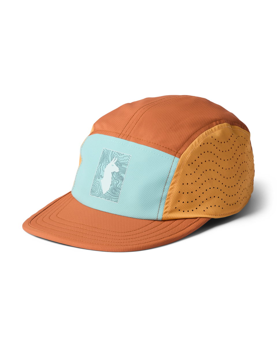 Tech Plus 5-Panel Hat - Tide Pool/Whiskey - US 7818