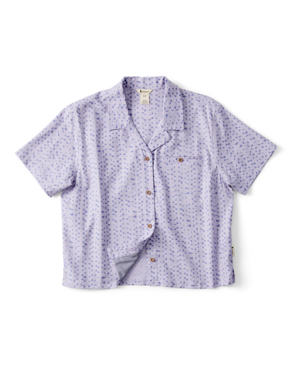 Afuera Button Up Shirt - Print - Women's - Shimmer Aster - US 1234