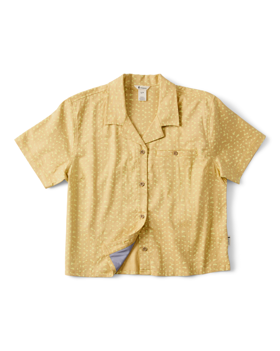 Afuera Button Up Shirt - Print - Women's - Shimmer Honeydew - US 5120