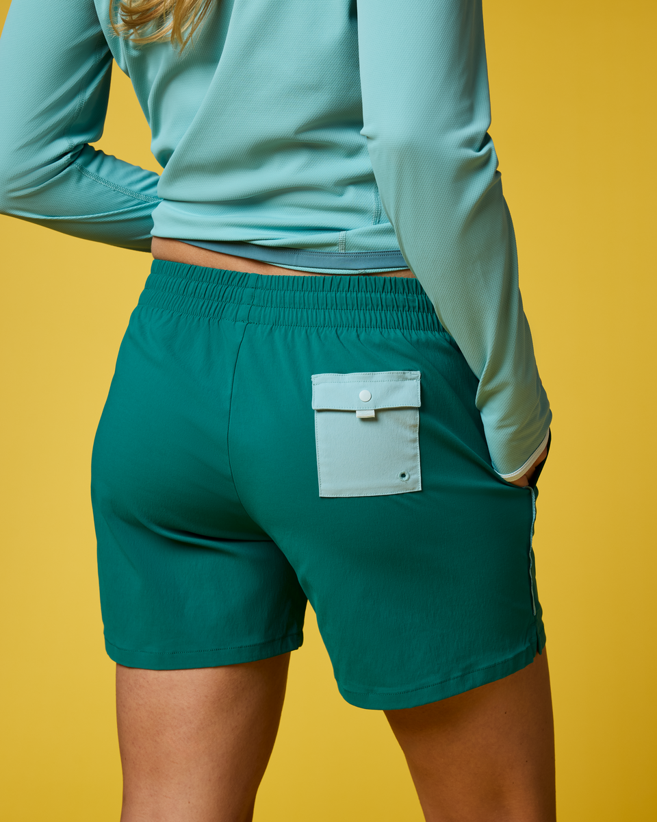 Brinco 5" Short - Solid - Women's - Malachite - US 2265