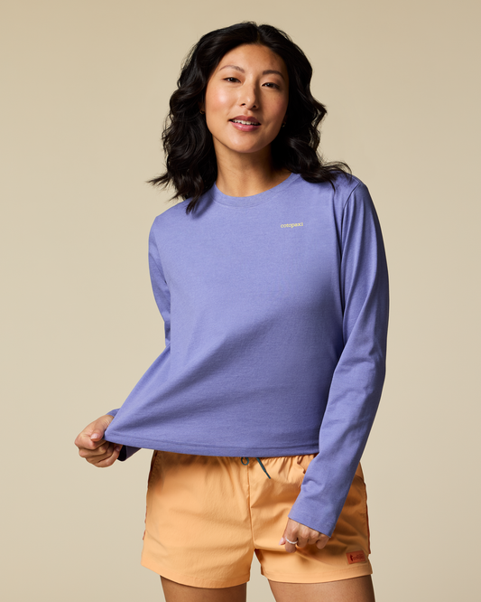 Flower Patch Long-Sleeve T-Shirt - Women's - Aster - US 6851