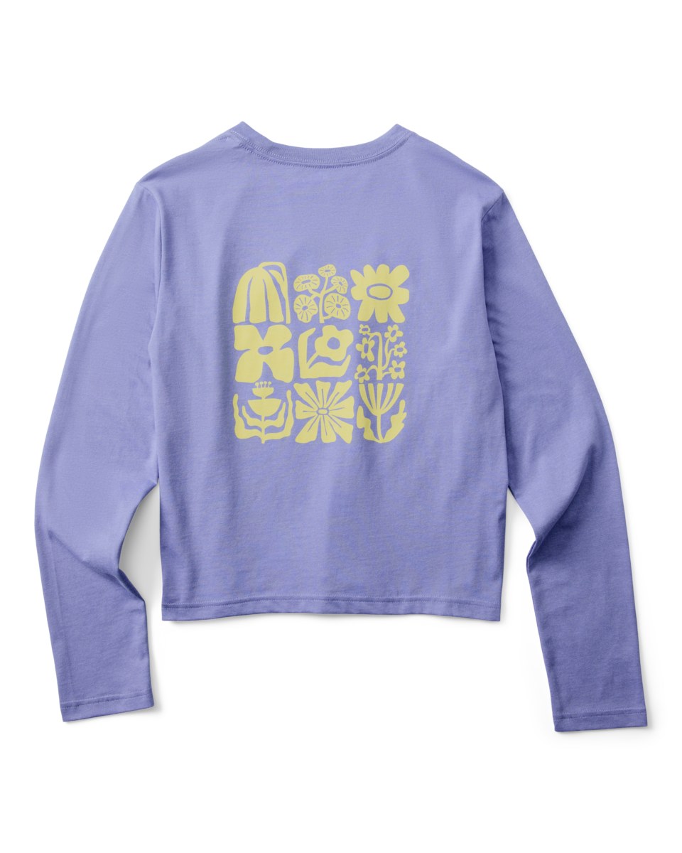 Flower Patch Long-Sleeve T-Shirt - Women's - Aster - US 6851