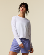 Flower Patch Long-Sleeve T-Shirt - Women's - White - US 5023