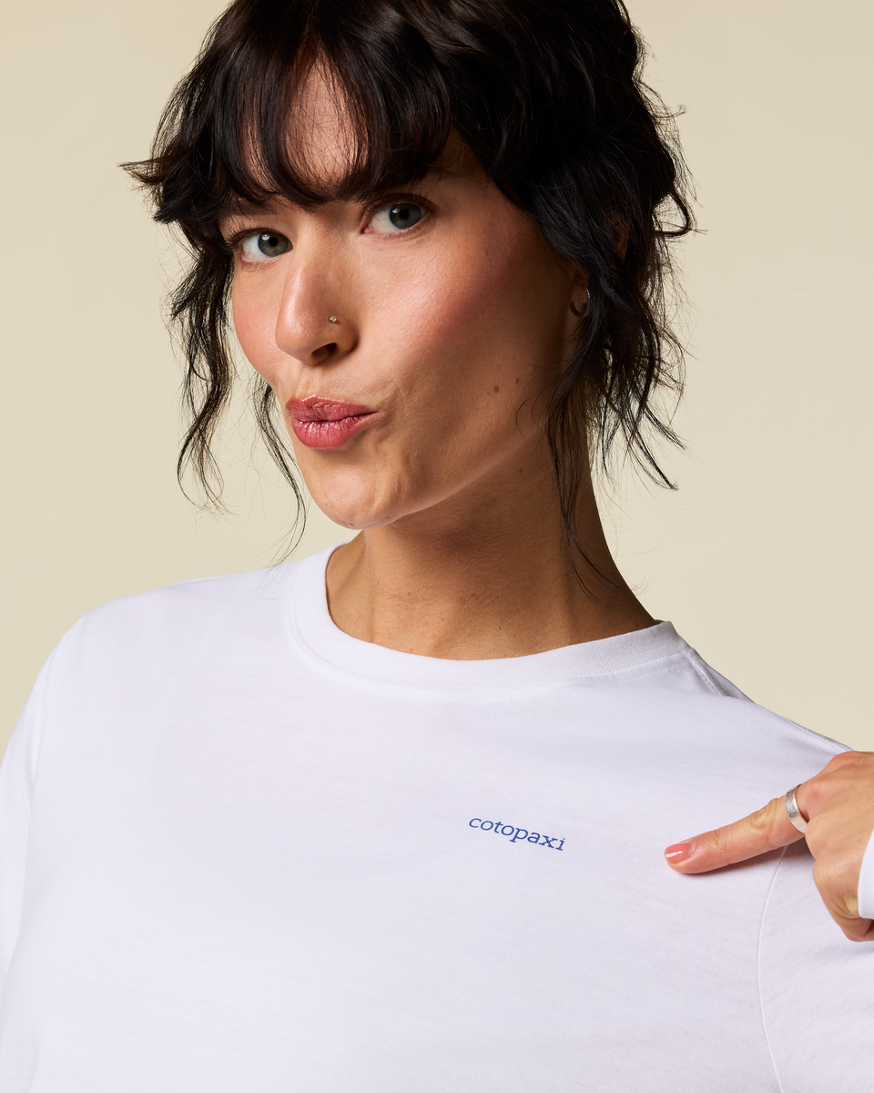 Flower Patch Long-Sleeve T-Shirt - Women's - White - US 5023