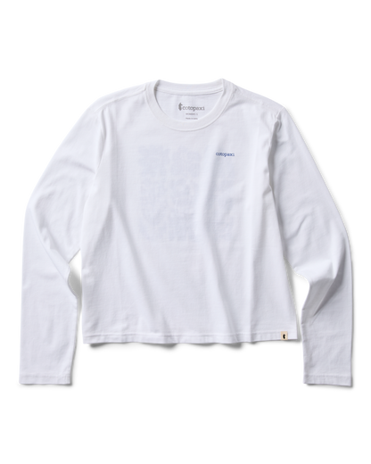 Flower Patch Long-Sleeve T-Shirt - Women's - White - US 5023