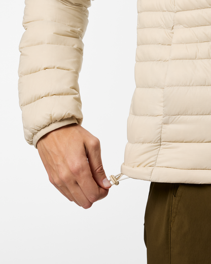 Fuego Down Hooded Jacket - Women's - Cream Stripes - US 7523