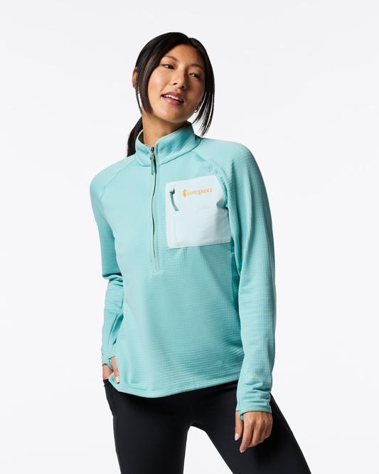 Otero Fleece Half-Zip Pullover - Women's - Tide Pool - US 3565