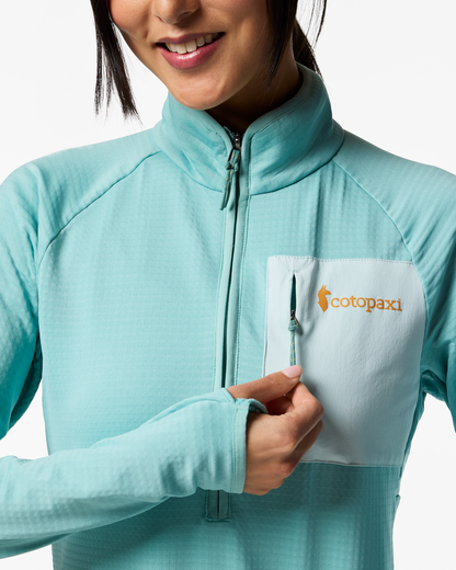 Otero Fleece Half-Zip Pullover - Women's - Tide Pool - US 3565