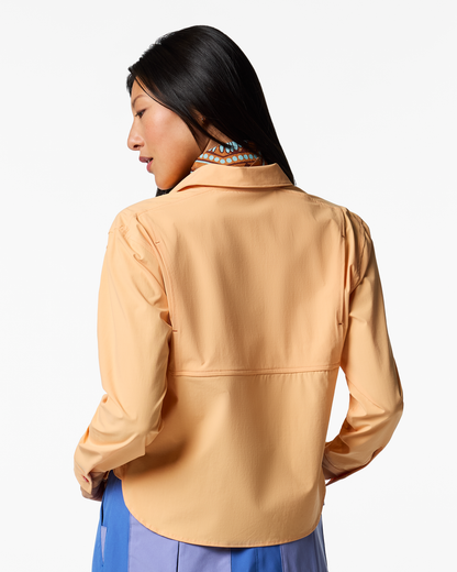 Solta Long-Sleeve Sun Shirt - Women's - Cantaloupe - US 8617