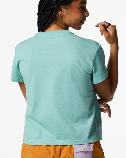 Sunset Embers T-Shirt - Women's - Tide Pool - US 9307