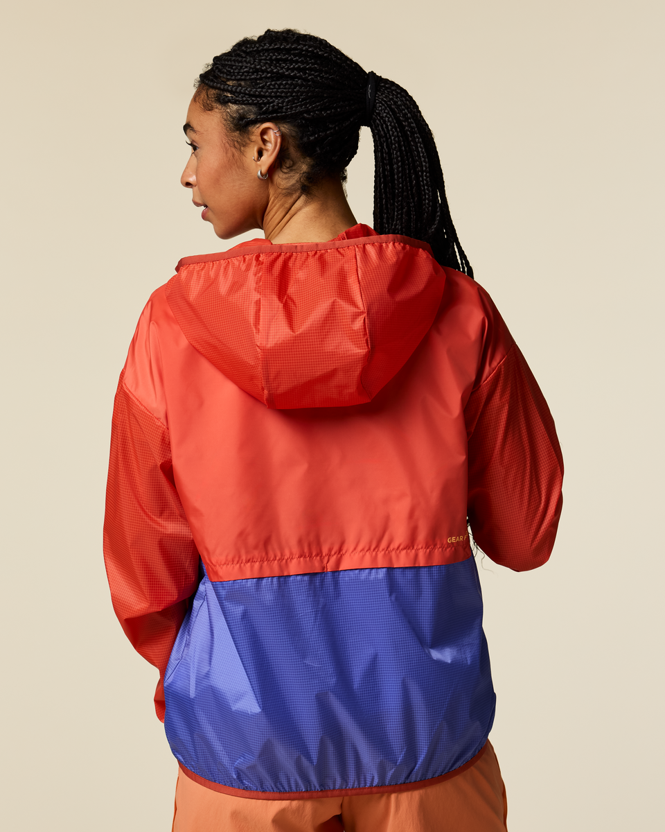 Teca Half-Zip Windbreaker - Women's - Smell the Begonias - US 8108