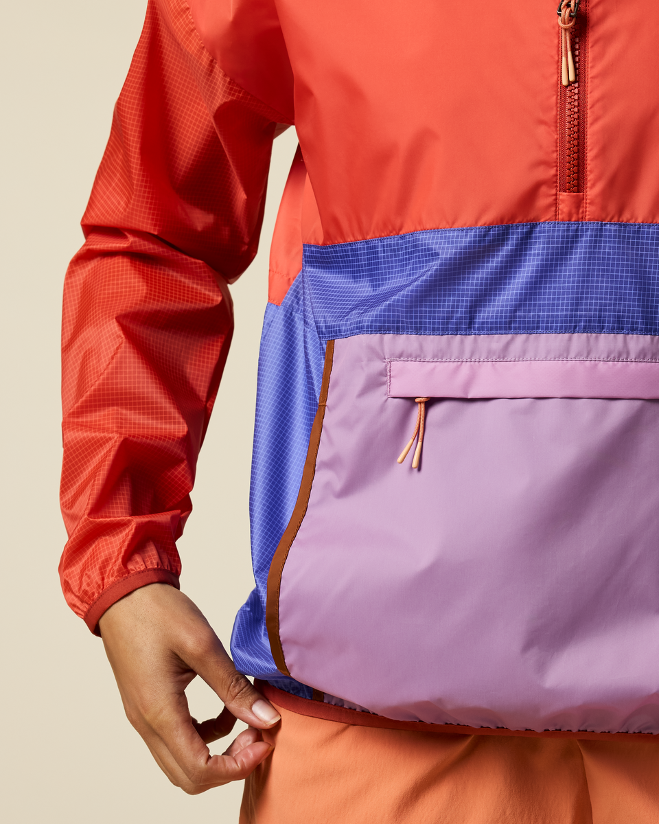 Teca Half-Zip Windbreaker - Women's - Smell the Begonias - US 8108
